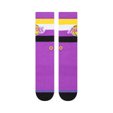 Men's Los Angeles Lakers NBA Basketball Stance Stripe Crew Socks - Size Large