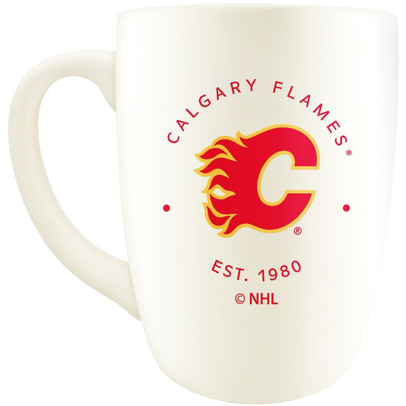 Calgary Flames The Sports Vault 14oz. Vintage Stamp Retro Diner Mug