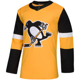 Men's Pittsburgh Penguins adidas Gold Alternate Authentic NHL Hockey Jersey
