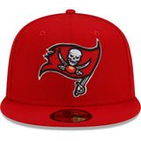 Men's New Era Red Tampa Bay Buccaneers Patch Up Super Bowl XXXVII 59FIFTY Fitted Hat