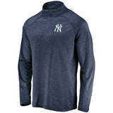 Men's New York Yankees Fanatics Branded Navy Primary Logo Raglan Quarter-Zip - Jacket