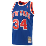 Men's New York Knicks Charles Oakley Mitchell & Ness Blue Hardwood Classics 1991-92 Swingman Jersey