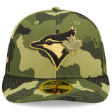 Men's Toronto Blue Jays New Era Camo 2022 Armed Forces Day On-Field Low Profile 59FIFTY