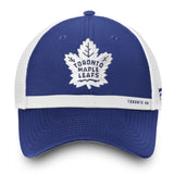 Toronto Maple Leafs Fanatics Branded Authentic Pro Rinkside Trucker Adjustable Hat – Blue/White - Bleacher Bum Collectibles, Toronto Blue Jays, NHL , MLB, Toronto Maple Leafs, Hat, Cap, Jersey, Hoodie, T Shirt, NFL, NBA, Toronto Raptors