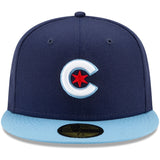 Men's Chicago Cubs New Era Navy/Light Blue 2021 City Connect 59FIFTY Fitted Hat