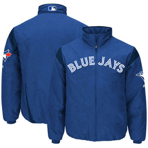 Men's Toronto Blue Jays Majestic Royal On-Field Therma Base Thermal Full-Zip Jacket - Bleacher Bum Collectibles, Toronto Blue Jays, NHL , MLB, Toronto Maple Leafs, Hat, Cap, Jersey, Hoodie, T Shirt, NFL, NBA, Toronto Raptors