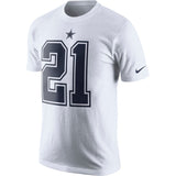 Men's Dallas Cowboys Ezekiel Elliott Nike White Color Rush Player Pride Name & Number T-Shirt - Bleacher Bum Collectibles, Toronto Blue Jays, NHL , MLB, Toronto Maple Leafs, Hat, Cap, Jersey, Hoodie, T Shirt, NFL, NBA, Toronto Raptors