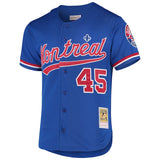 Pedro Martinez Montreal Expos Mitchell & Ness 1997 Cooperstown Collection Mesh Batting Practice Jersey – Blue