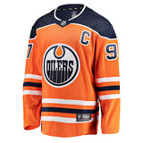 Men's Edmonton Oilers Connor McDavid Fanatics Branded Orange Breakaway - Player Jersey - Bleacher Bum Collectibles, Toronto Blue Jays, NHL , MLB, Toronto Maple Leafs, Hat, Cap, Jersey, Hoodie, T Shirt, NFL, NBA, Toronto Raptors