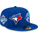 Toronto Blue Jays MLB Baseball New Era Patch Pride 59FIFTY Fitted Hat - Royal