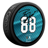 Brent Burns San Jose Sharks Unsigned Fanatics Exclusive Player Hockey Puck - Limited Edition of 1000