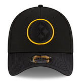 Men's New Era Yellow/Black Pittsburgh Steelers 2021 NFL Sideline Road - 39THIRTY Flex Hat
