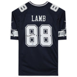 CeeDee Lamb Dallas Cowboys Autographed Navy Nike Game NFL Football Jersey with Hologram