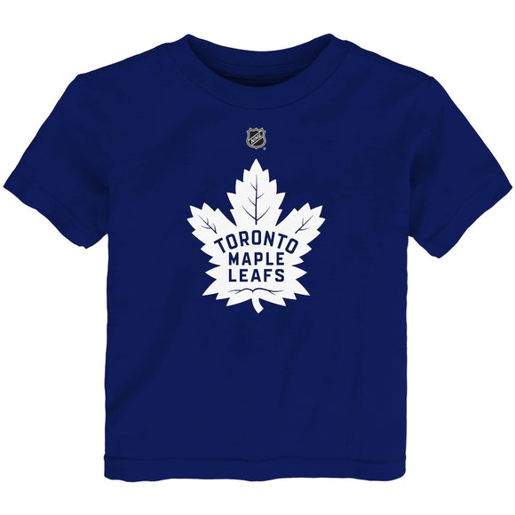 Preschool Toronto Maple Leafs NHL Hockey Blue Primary Logo T-Shirt - Multiple Sizes