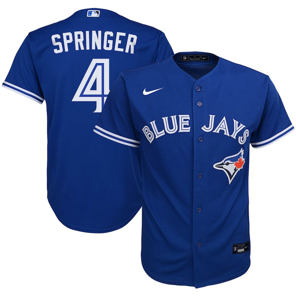 Nike George Springer Toronto Blue Jays Youth Royal Alternate Replica Player  Jersey
