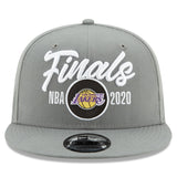 Los Angeles Lakers New Era 2020 NBA Finals Bound Locker Room 9FIFTY Snapback Adjustable Hat - Gray