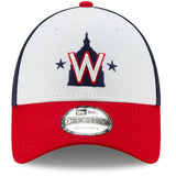 Washington Nationals  Alt 2 New Era Men's League 9Forty MLB Baseball Adjustable Hat - Red/Blue/White