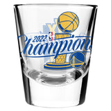 Golden State Warriors 2022 NBA Finals Champions Basketball 2oz Collector's Set of 2 Shot Glasses