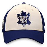 Men's Toronto Maple Leafs Fanatics Branded Cream/Blue True Classics - Snapback Hat