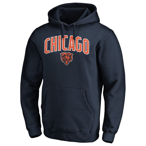 Men's Chicago Bears NFL Pro Line by Fanatics Branded Navy Iconic Engage Arch Pullover Hoodie - Bleacher Bum Collectibles, Toronto Blue Jays, NHL , MLB, Toronto Maple Leafs, Hat, Cap, Jersey, Hoodie, T Shirt, NFL, NBA, Toronto Raptors