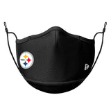 Adult Pittsburgh Steelers NFL Football New Era Black On-Field Adjustable Face Covering