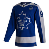 Men's Toronto Maple Leafs John Tavares adidas Blue 2020/21 - Reverse Retro Player Jersey