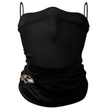 Adult Baltimore Ravens NFL Football New Era Black On-Field 4 Way Stretch Neck Gaiter