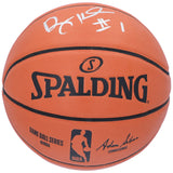 Penny Hardaway Orlando Magic Autographed Spalding Indoor/Outdoor Basketball - Silver Ink