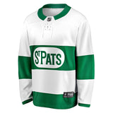 Men's Toronto St. Pats Fanatics Branded White Green Premier Breakaway - Jersey - Bleacher Bum Collectibles, Toronto Blue Jays, NHL , MLB, Toronto Maple Leafs, Hat, Cap, Jersey, Hoodie, T Shirt, NFL, NBA, Toronto Raptors