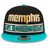 Men's Memphis Grizzlies New Era Black 2020/21 City Edition Alternate 9FIFTY Snapback Adjustable Hat