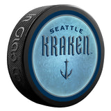 Seattle Kraken Fanatics Authentic Unsigned Inglasco Team Logo Hockey Puck - Limited Edition of 2020 - Fanatics Exclusive