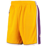 Men's Mitchell & Ness Gold Los Angeles Lakers Hardwood Classics Team Swingman Shorts
