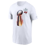 Men's Nike White Tampa Bay Buccaneers Super Bowl LV Champions - Iconic T-Shirt