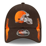 Men's New Era Brown Cleveland Browns 2021 NFL Sideline Home - 9FORTY Snapback Adjustable Hat