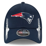 New England Patriots New Era 2021 NFL Sideline Home - 9FORTY Snapback Adjustable Hat - Navy
