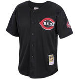 Men's Cincinnati Reds Ken Griffey Jr. Mitchell & Ness Black Cooperstown Collection Batting Practice Jersey