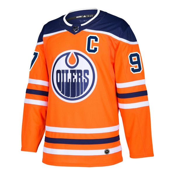 Men's Edmonton Oilers Connor McDavid adidas Orange Home Authentic