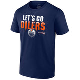 Edmonton Oilers Fanatics Branded 2022 Stanley Cup Playoffs Slogan T-Shirt - Navy