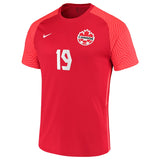 Men's Nike Alphonso Davies Red Canada Soccer 2021/22 Home - Replica Player Jersey