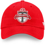 Men's Toronto FC Fanatics Branded Red Fundamental Buckle Adjustable Soccer Hat - Bleacher Bum Collectibles, Toronto Blue Jays, NHL , MLB, Toronto Maple Leafs, Hat, Cap, Jersey, Hoodie, T Shirt, NFL, NBA, Toronto Raptors