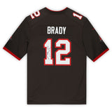 Tom Brady Tampa Bay Buccaneers Autographed Pewter Nike Game NFL Jersey