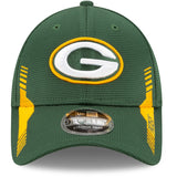 Green Bay Packers New Era 2021 NFL Sideline Home - 9FORTY Snapback Adjustable Hat - Green
