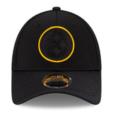 Men's New Era Black Pittsburgh Steelers 2021 NFL Sideline Road - 9FORTY Snapback Adjustable Hat