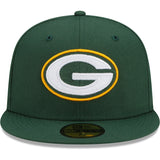 Men's New Era Green Green Bay Packers Patch Up Super Bowl XXXI 59FIFTY Fitted Hat