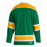 Men's California Golden Seals adidas Green Team Classics Authentic Blank NHL Hockey Jersey