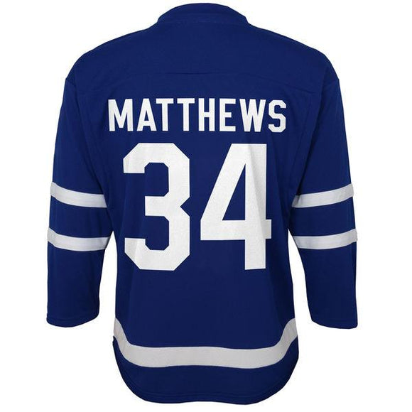 Youth Toronto Maple Leafs Auston Matthews Royal Premier Hockey Jersey - Multiple Sizes - Bleacher Bum Collectibles, Toronto Blue Jays, NHL , MLB, Toronto Maple Leafs, Hat, Cap, Jersey, Hoodie, T Shirt, NFL, NBA, Toronto Raptors