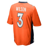Men's Nike Russell Wilson Orange Denver Broncos - Game NFL Football Jersey