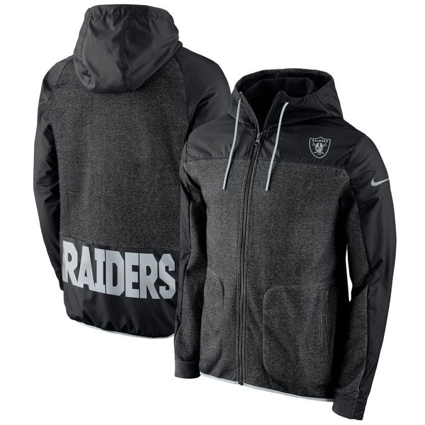 Men's Oakland Raiders Nike Black AV15 Winterized Full-Zip Jacket