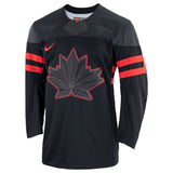 Men's Nike Black Hockey Team Canada IIHF 2022 Replica Olympics Jersey