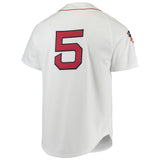 Men's Boston Red Sox Nomar Garciaparra Mitchell & Ness White 1997 Cooperstown Collection Authentic Jersey